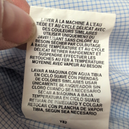 Chemise Tommy Hilfiger bleue petits carreaux manches longues XL XXL