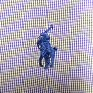 Chemise Ralph Lauren M Violet Bleu Fins Carreaux Manches Longues