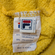 Sweat Fila Vintage 90s - Pull Jaune Éclatant Retro Streetwear - Taille L