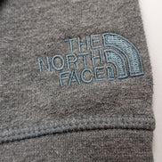 The North Face Sweat Col Rond Gris - Logo Brodé Manche - Taille L Femme