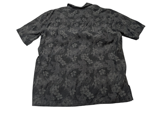 Chemise hawaïenne soie Gear for Sport noire manches courtes taille L