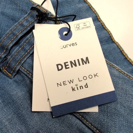 Short Femme T60 New Look Kind Denim Bleu Stretch Neuf avec Étiquette