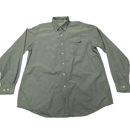 Chemise L.L. Bean verte uni 2 poches taille L