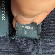 Pull Polo Ralph Lauren L bleu marine col V 100% Pima Cotton logo vert
