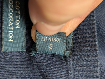 Pull Polo Ralph Lauren L bleu marine col V 100% Pima Cotton logo vert