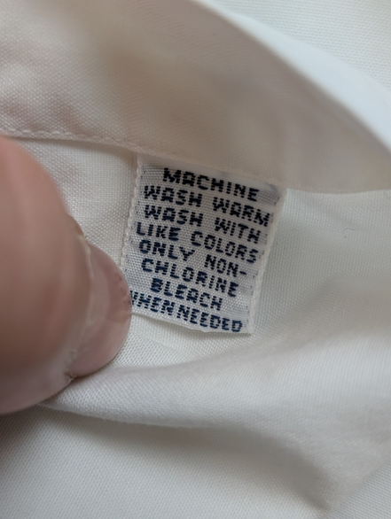 Chemise Polo Ralph Lauren Shirt XL Blake Blanche Manches Courtes Button Down
