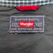Chemise Wrangler Bleu Marine et Bleu Ciel à Carreaux Taille M / L