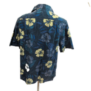 Chemise Hawaïenne Manches Courtes Croft & Barrow Coton Bleu M