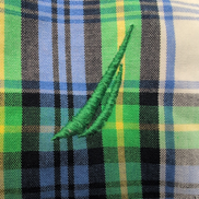 Chemise Nautica Bleu Vert À Carreaux Fond Blanc Manches Longues Taille XXL