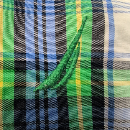 Chemise Nautica Bleu Vert À Carreaux Fond Blanc Manches Longues Taille XXL