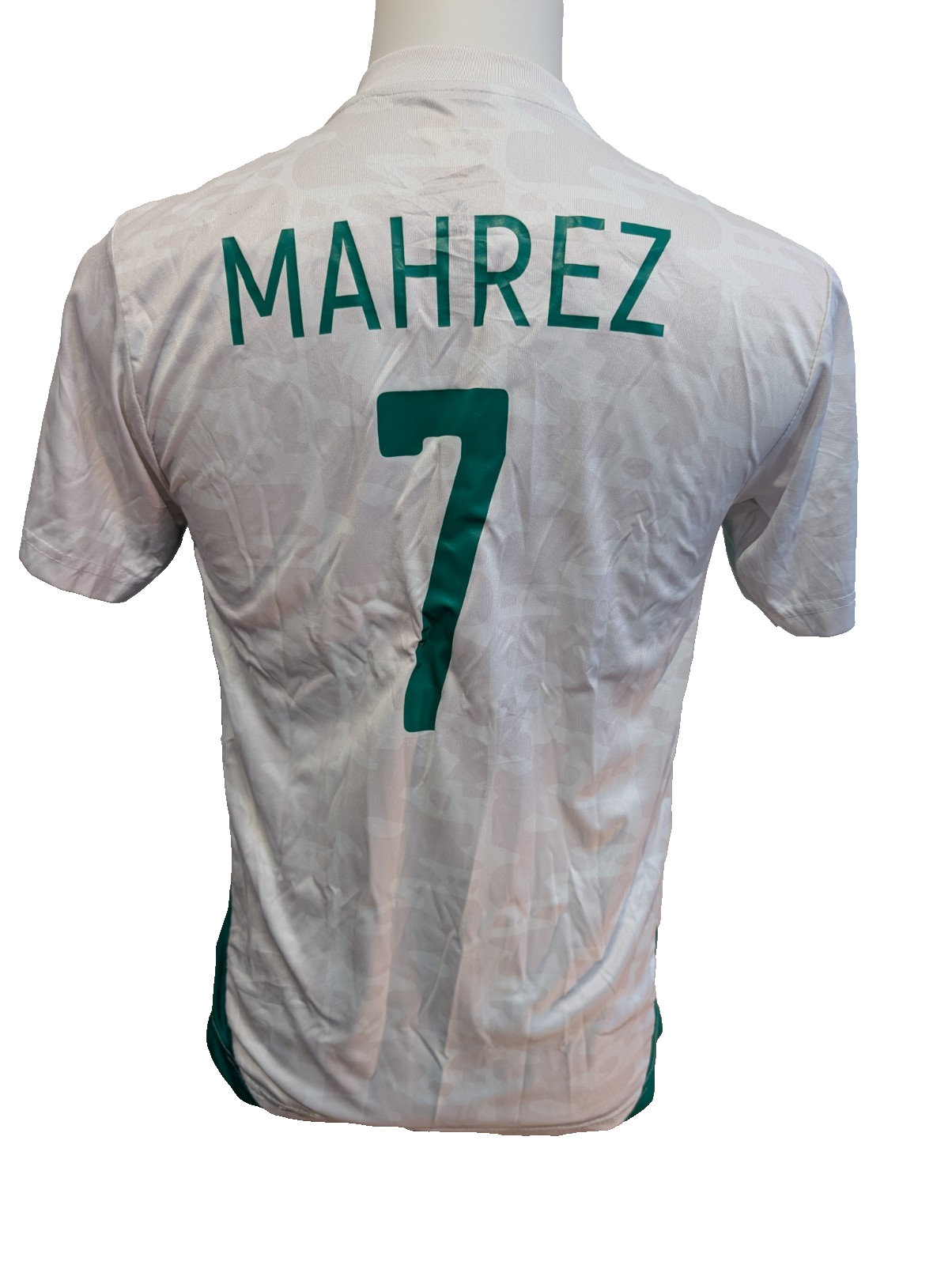 Maillot Algérie Blanc Adidas Mahrez 7 Champion Afrique 2019 Taille 176 (S/M)