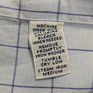 Chemise Polo Ralph Lauren Shirt XXL Carreaux Bleu Clair Blanc Col Classique
