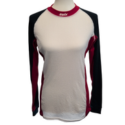 T-shirt Running Femme SWIX Race X XL Noir Blanc Rouge Technique