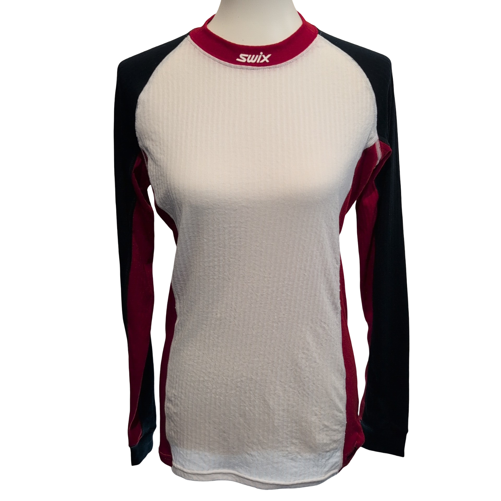 T-shirt Running Femme SWIX Race X XL Noir Blanc Rouge Technique