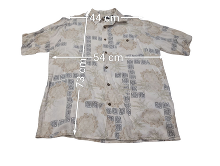 Chemise hawaïenne viscose Puritan manches courtes taille M #586 hawaienne
