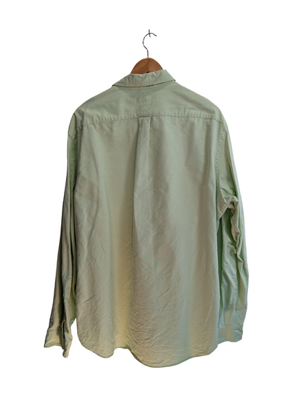 Chemise Ralph Lauren verte clair logo marron taille XXL #2505