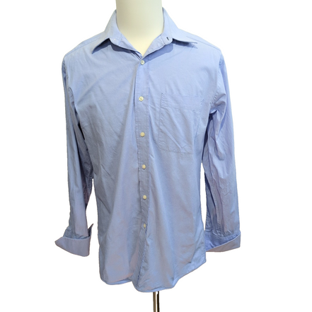 Chemise Tommy Hilfiger Bleu Clair Regular Fit Poignets Mousquetaires Taille M