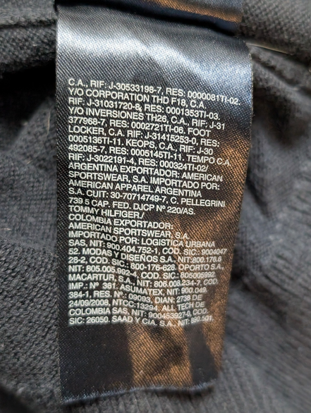 Pull Tommy Hilfiger - Col V - Bleu Marine - Premium Cotton - Taille M