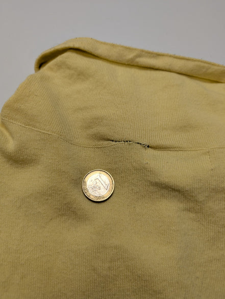 Pull Calvin Klein Jaune Col Roulé à Cordon & Poches - Taille L/XL