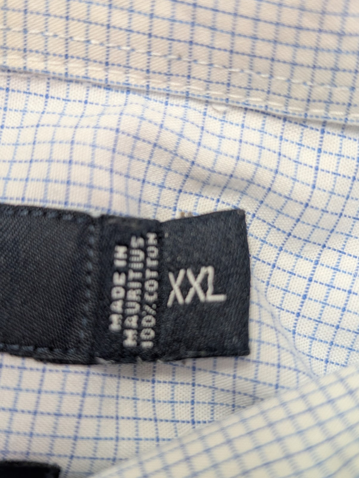Chemoise Nautica bleu petits carreaux taille XXL #131msch