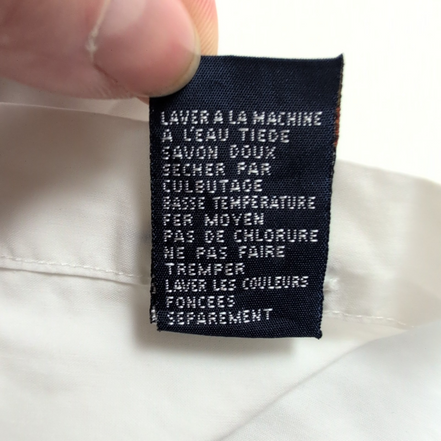 Chemise Tommy Hilfiger Manches Courtes Blanche 100% Coton Logo Doré Taille XL