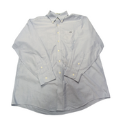Chemise L.L. Bean bleu uni taille L/XL #162e