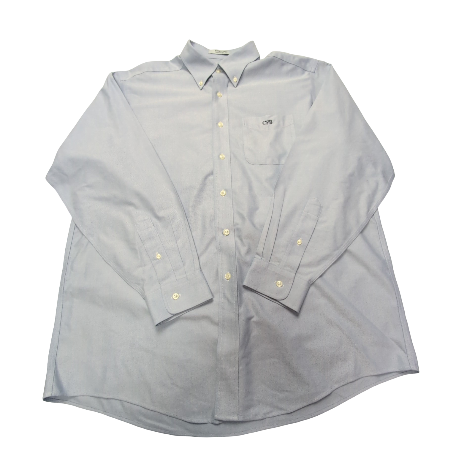 Chemise L.L. Bean bleu uni taille L/XL #162e