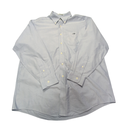 Chemise L.L. Bean bleu uni taille L/XL #162e