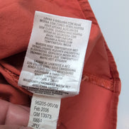 Chemise Harley Davidson Femme XL Orange Boutons Pression Logo Dos