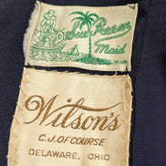 Veste Blazer Wilson's USA bleu marine femme taille S vintage