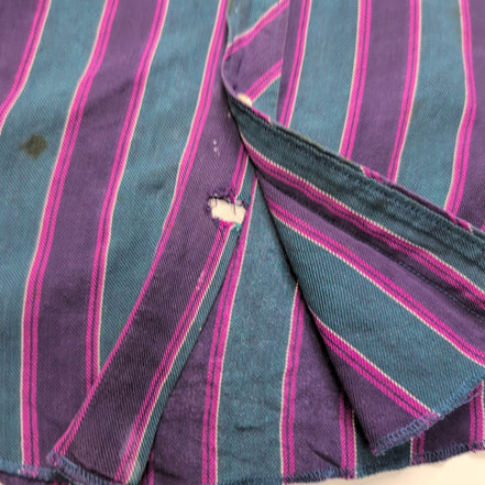Chemise Wrangler Western Vintage M Vert Violet Pression Cowboy