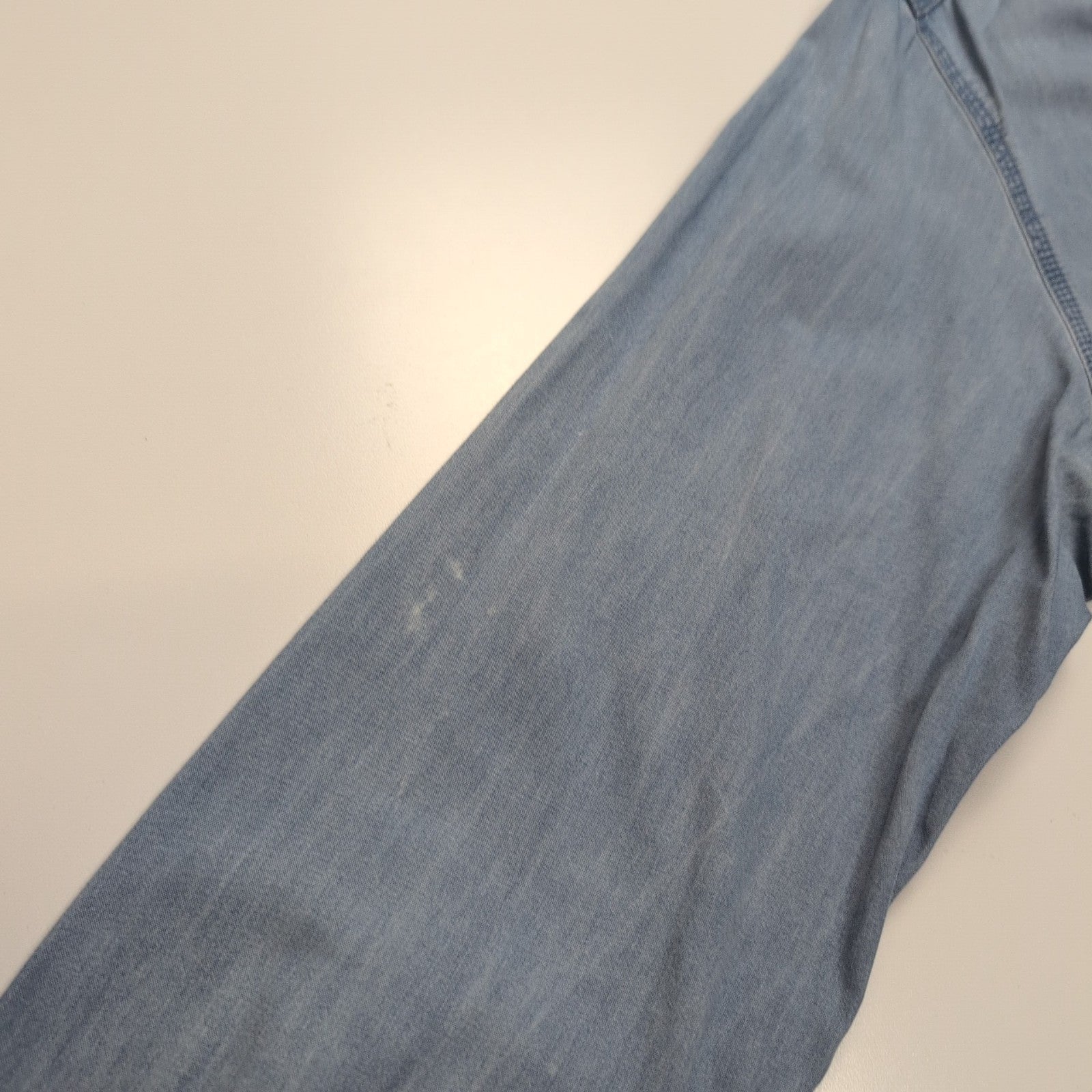 Chemise Calvin Klein bleue jean slim fit taille M #205e