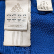Short Sport Adidas Vintage Bleu Brillant Satiné Taille 14-16 ans
