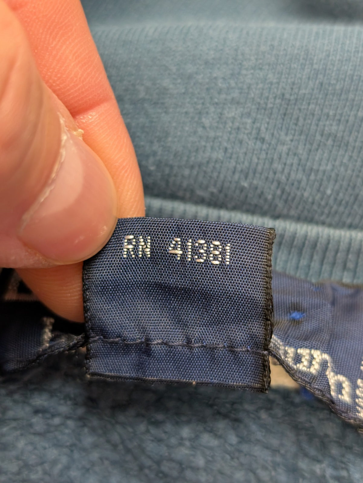 Sweat Polo Ralph Lauren XL XXL bleu marine logo rouge brodé col rond