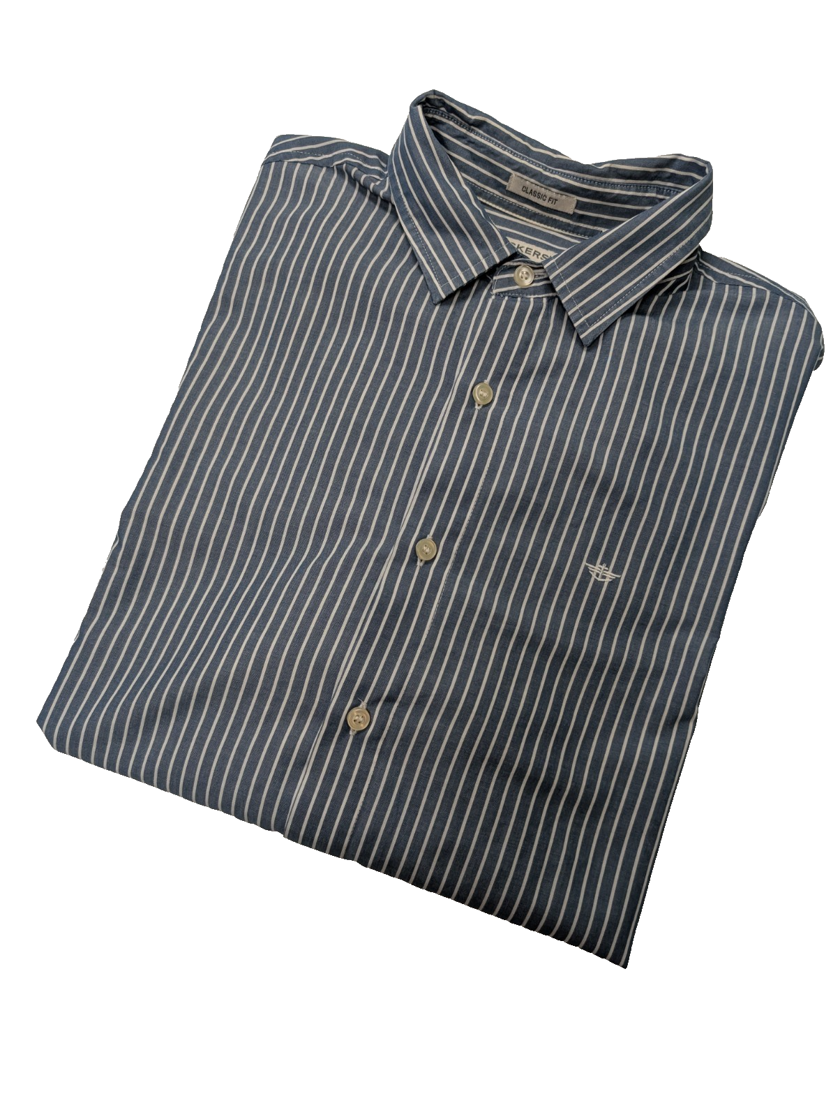 Chemise Dockers bleu à rayures taille L #168msch