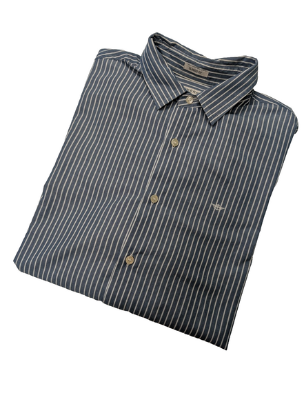 Chemise Dockers bleu à rayures taille L #168msch