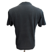 T-shirt Adidas S Noir Logo Graphique 70% Coton Vintage