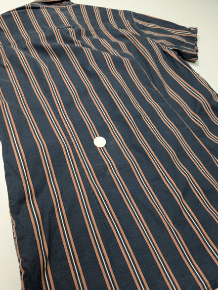 Chemise manches courtes Guess noir à rayures taille M #119msch