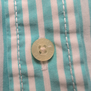 Chemise Tommy Hilfiger Homme XXL Turquoise Blanche Rayée Coton Poche