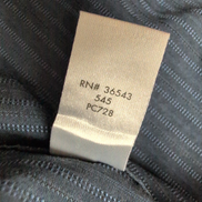Chemise Calvin Klein L Bleu Marine Rayures Gaufrées Coton Manches Longues