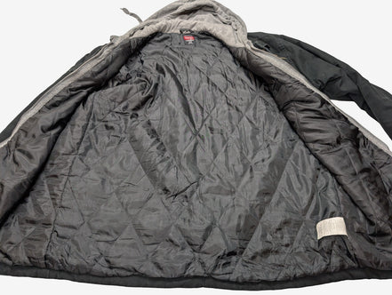 Blouson Wrangler Workwear XL 46/48 Veste Matelassée Chaude Capuche Noir