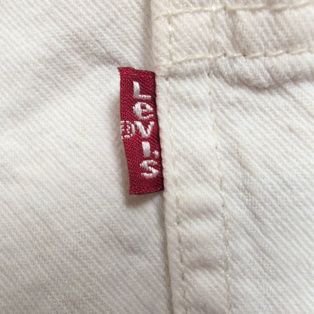 Chemise en Jean Levis Couleur blanc uni 100% coton taille XL Bouton en métal 2 p
