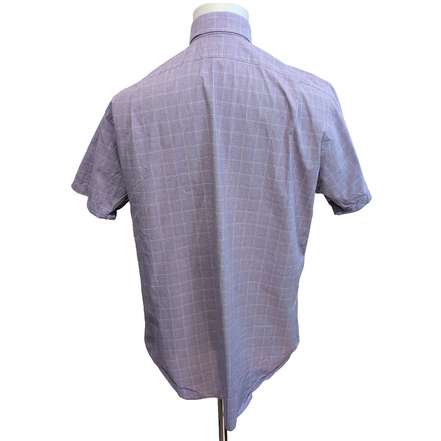 Chemise Polo Ralph Lauren Regent Classic Fit Violet Carreaux M/L manches courtes