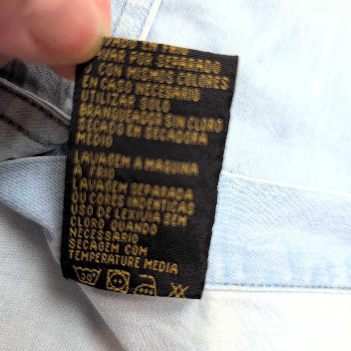 Chemise Harley Davidson Femme L Jean Bleu MC 2 Poches Coton manches courtes