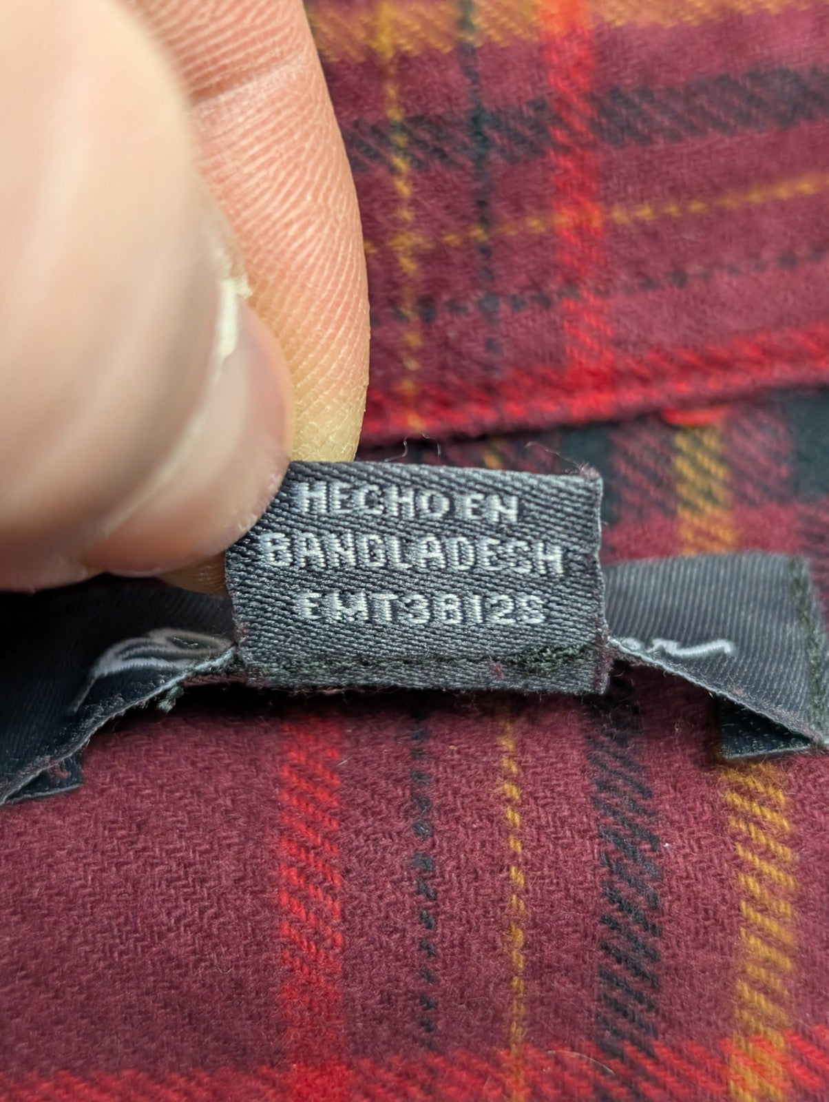EDDIE BAUER Flanelle Rouge Noir M TBE Classique 100% Coton | 326S