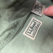 Chemise L.L. Bean verte uni 2 poches taille L