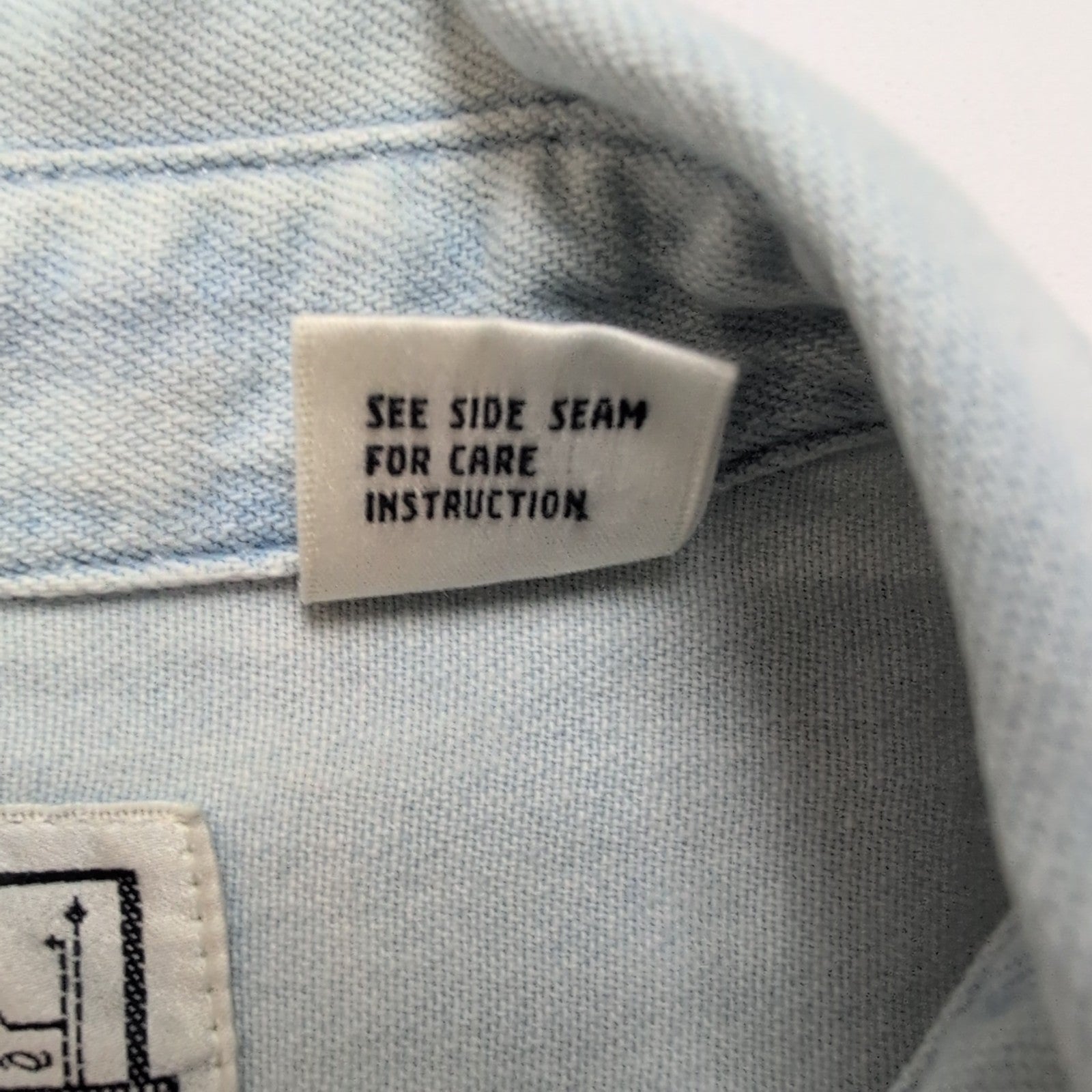 Chemise en jean Levi's bleu clair modèle rare à surcoutures Taille M