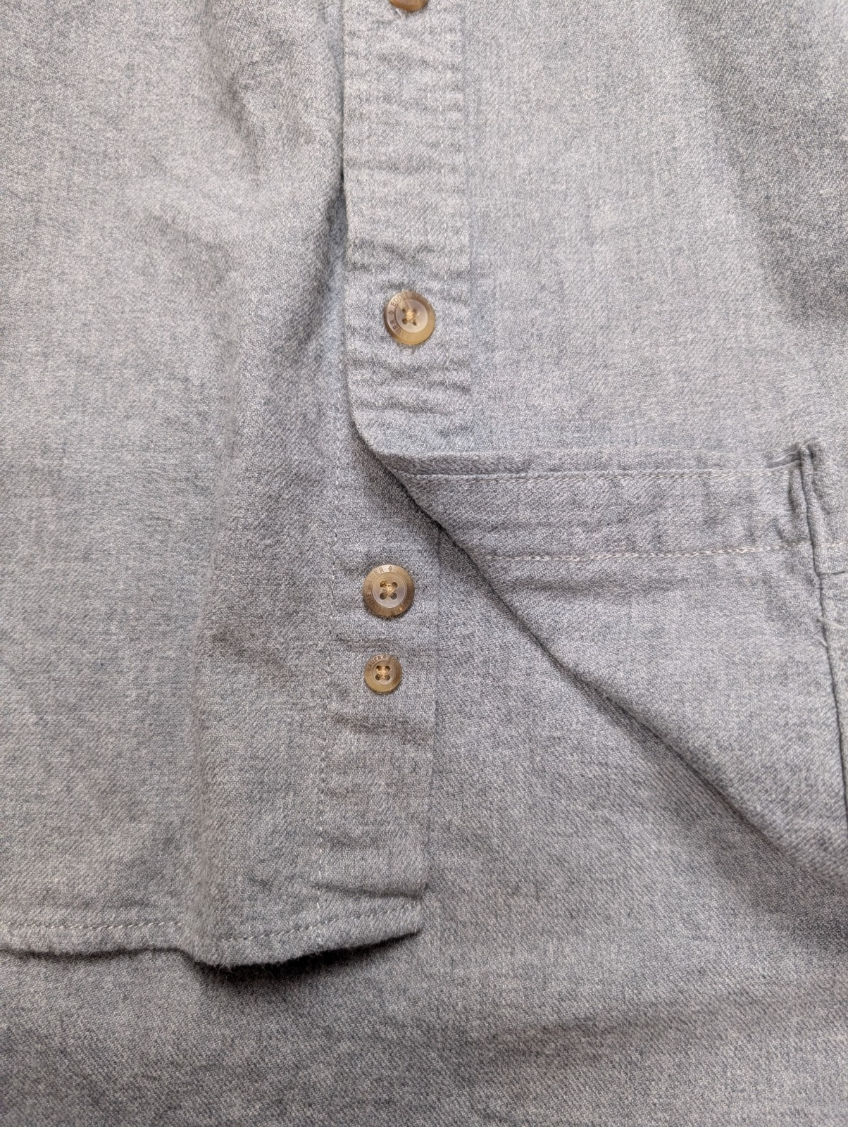 EDDIE BAUER Flanelle Grise XL Classique EE VINTAGE 100% Coton | 323S