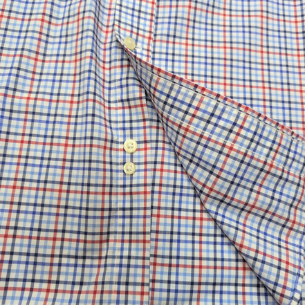 Chemise Lauren Ralph Lauren XXL Bleu Blanc Rouge Carreaux Coton Sans Logo