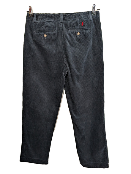 Pantalon Velours côtelé Polo Ralph Lauren W29 L26 Bleu Marine Logo Rouge